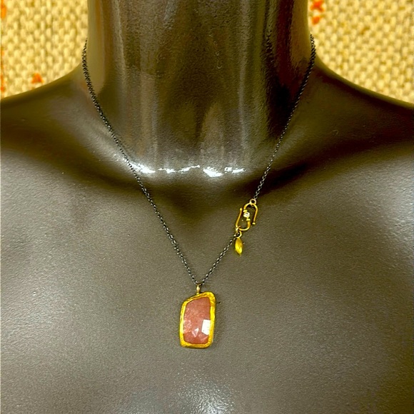 “Mystic Sapphire Necklace” by Nava Zahavi. New in box from Sundance.